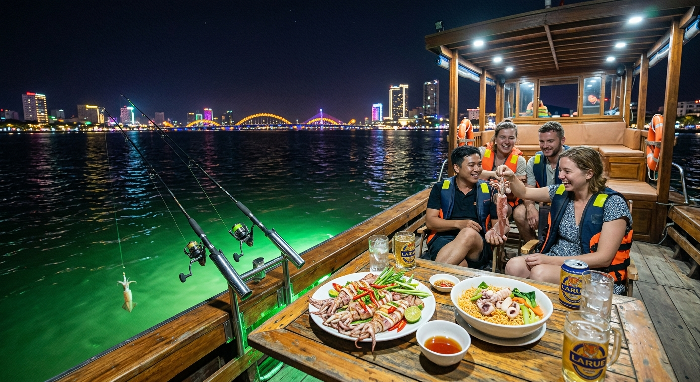 Chiêm ngưỡng bức tranh ánh sáng lung linh từ khơi xa
