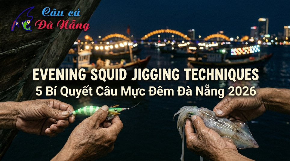 Evening Squid Jigging Techniques: 5 Bí Quyết Câu Mực Đêm Đà Nẵng 2026